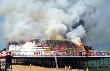 Eastbourne Pier fire: Arcade left gutted by blaze at 140-year-old venue