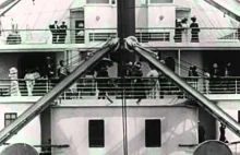 Titanic wpływa w swój jedyny rejs. 1912 rok. Oryginalne nagranie.