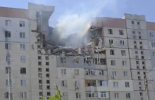 Potężna eksplozja na południu Ukrainy. Wyrwało trzy piętra bloku