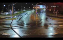 Wandal wyrwał znak drogowy w Olsztynie