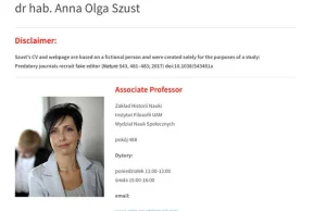 Majstersztyk trollingu. Dr hab. Anna Olga Szust