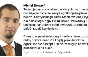 Radny z Krakowa chce egzekucji Kaczyńskiego i Dudy