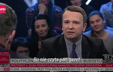Europoseł PiS kłóci się na antenie TVP z dziennikarzem. Ten zarzuca mu......