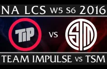 TIP vs TSM | NA LCS W5D1 Spring 2016 | Team Impulse vs Team Solomid