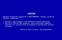 Jak zrobić fałszywy bluescreen z migającym znakiem zachęty?