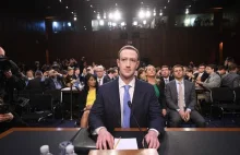 Mark Zuckerberg zeznaje na żywo przed kongresem