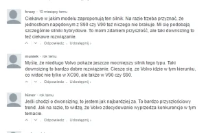 "Podejrzane" komentarze pod artykułami o Volvo.