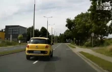 Sławetny kierowca żółtego fiata 500 niepoczytalny...