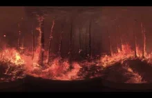 W oku ognia - Widok wewnątrz pożaru w 360 stopniach