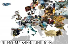 Mapa gier, które powstały w Europie