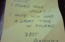 Mężczyzna podczas wakacji w Polsce zgubił portfel...