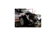 Wrak samochodu Kubicy - zobacz skonfiskowane auto