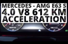 Mercedes-AMG E 63 S - przyśpieszenie 0-100km/h