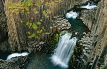 Litlanesfoss - ciekawy wodospad wyglądający jak organy