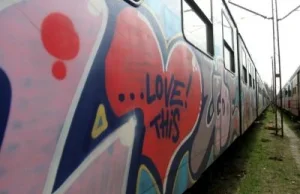 Internauci sugerują: Zniszczone pociągi oddajmy grafficiarzom do pomalowania