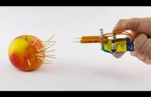 Jak zrobić kieszonkowy pistolet na wykałaczki z ołówka i baterii