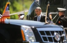 14 limuzyn, karetka, myśliwce, rentgen... Z tym jeździ Obama