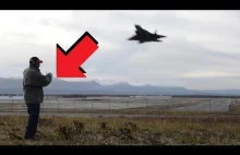 Reakcja na widzenie F-22 Raptor w akcji po raz pierwszy w życiu