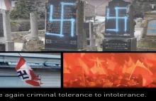 SKANDAL na Światowym Forum Holokaustu. Swastyki zestawione z polskimi flagami