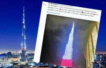 Najwyższy budynek świata w barwach Polski. Burj Khalifa na biało-czerwono