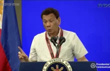 Duterte nazywa grzech pierworodny "głupim", Boga - "#!$%@?" i wzywa do
