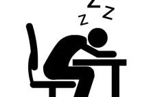 Ikona śpiący uczeń w ławce. Sleepy student at the desk icon.Darmowe ico