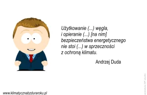 Andrzej Duda zdobywa pierwsze miejsce w plebiscycie Klimatyczna bzdura roku 2018