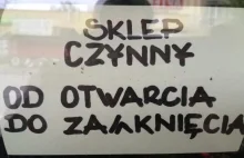 Nietypowe godziny otwarcia sklepu