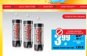 Napój ,, Cola Original" Wycofany z Biedronki. Dlaczego?