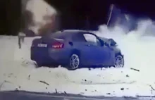 Szokujące nagranie wideo z pościgu, wypadku i ucieczki kierowcy bmw