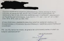 Kolejny przykład "ludzkiego" podejścia urzędników do schorowanej osoby.