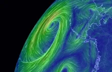 a visualization of global weather conditions forecast by supercomputers