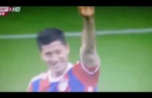 Gol Lewandowskiego w meczu Bayern Koln 27.02.2015