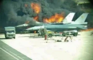 Belgijski F-16 zestrzelony na ziemi