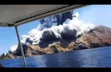 Turyści rejestrują moment wybuchu Nowej Zelandii