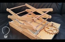 Homemade Scissor Lift (Using Wooden Gears
