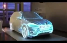 Prezentacja nowego modelu BMW za pomocą plandeki i lasera...