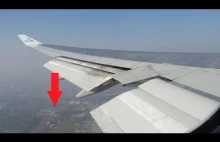 Bliskie spotkanie Boeinga 747 z dronem. Film z samolotu.