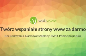Kreator Stron WWW - Darmowe strony internetowe z RWD - WebWave