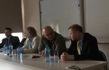 Debata o terroryzmie na UW. Szewko, Dukaczewski, Aleksandrowicz, Liedel