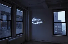Interaktywna lampa na pilota - chmura burzowa.