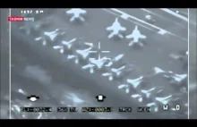 Jak irański dron lata nad amerykańskim lotniskowcem