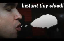 Ciekawy trik- Stwórz natychmiast w ustach miniaturową chmurę kliknięciami języka