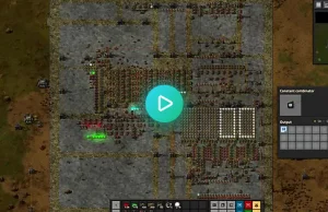 8-bitowy komputer Turinga, który samodzielnie stworzyłem w grze Factorio