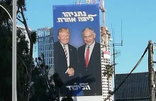 Premier Izraela używa zdjęcia z Donaldem Trumpem na wyborczym billboardzie