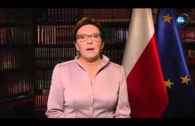 Ewa Kopacz w orędziu do narodu: Polska przyjmie uchodźców