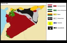 Przebieg każdego dnia wojny domowej w Syrii