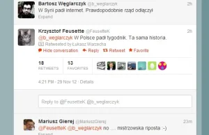 Funkcjonariusz Węglarczyk ślicznie zgaszony na Twitterze