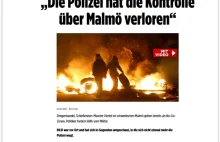 Bild" o Szwecji: "Policja straciła kontrolę nad Malmö"