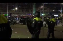 Intensywne zamieszki w Holandii z udziałem Turków. W ruch poszły pałki i...